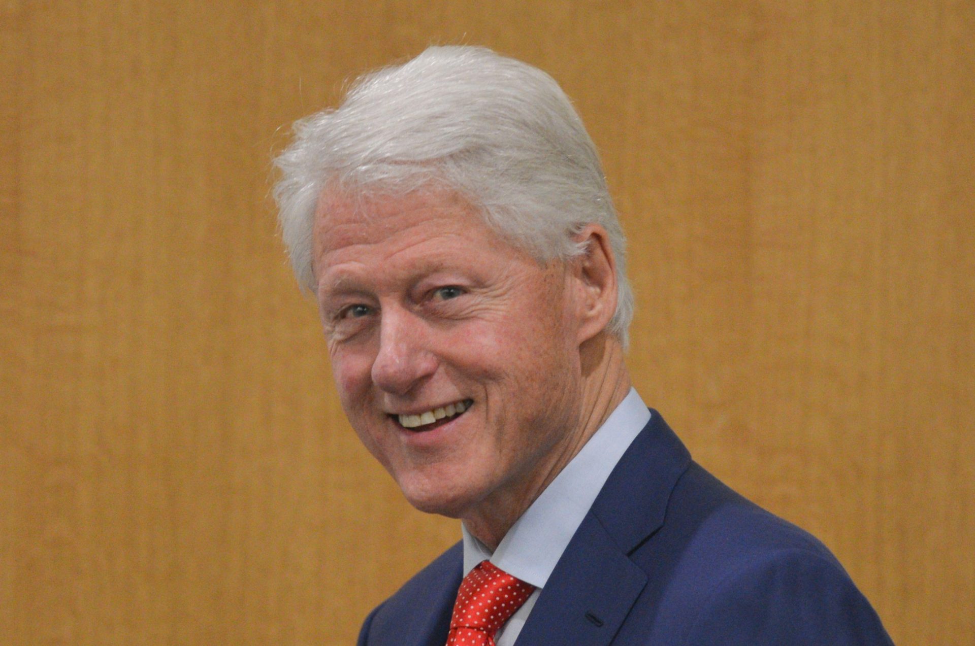 Former US President Bill Clinton delivers a keynote address to mark the 20th anniversary of the signing of the Good Friday Agreement in UCD, Dublin in April 2018.