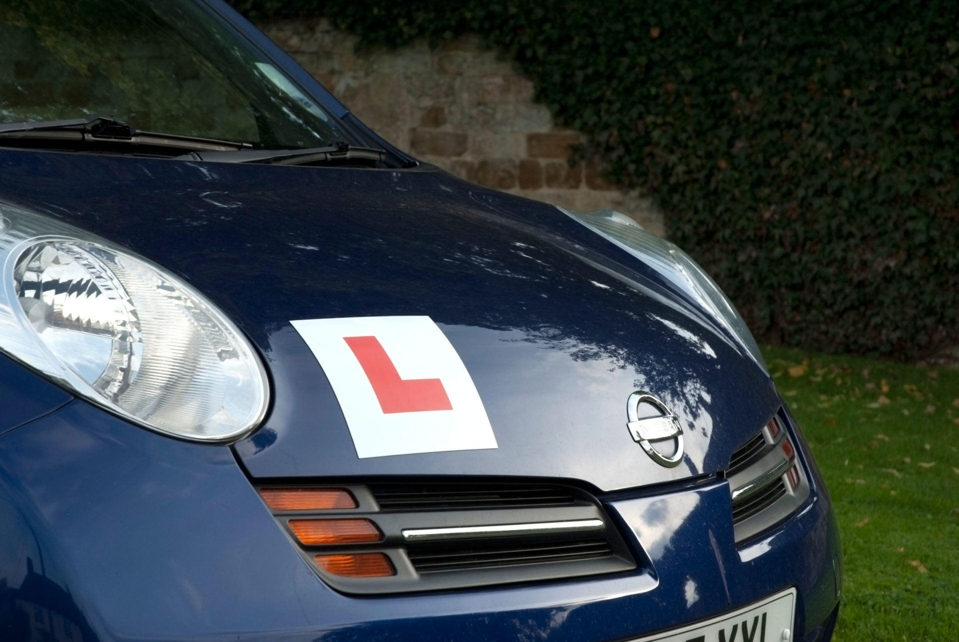  A learner driver sticker on a car, 22-9-10