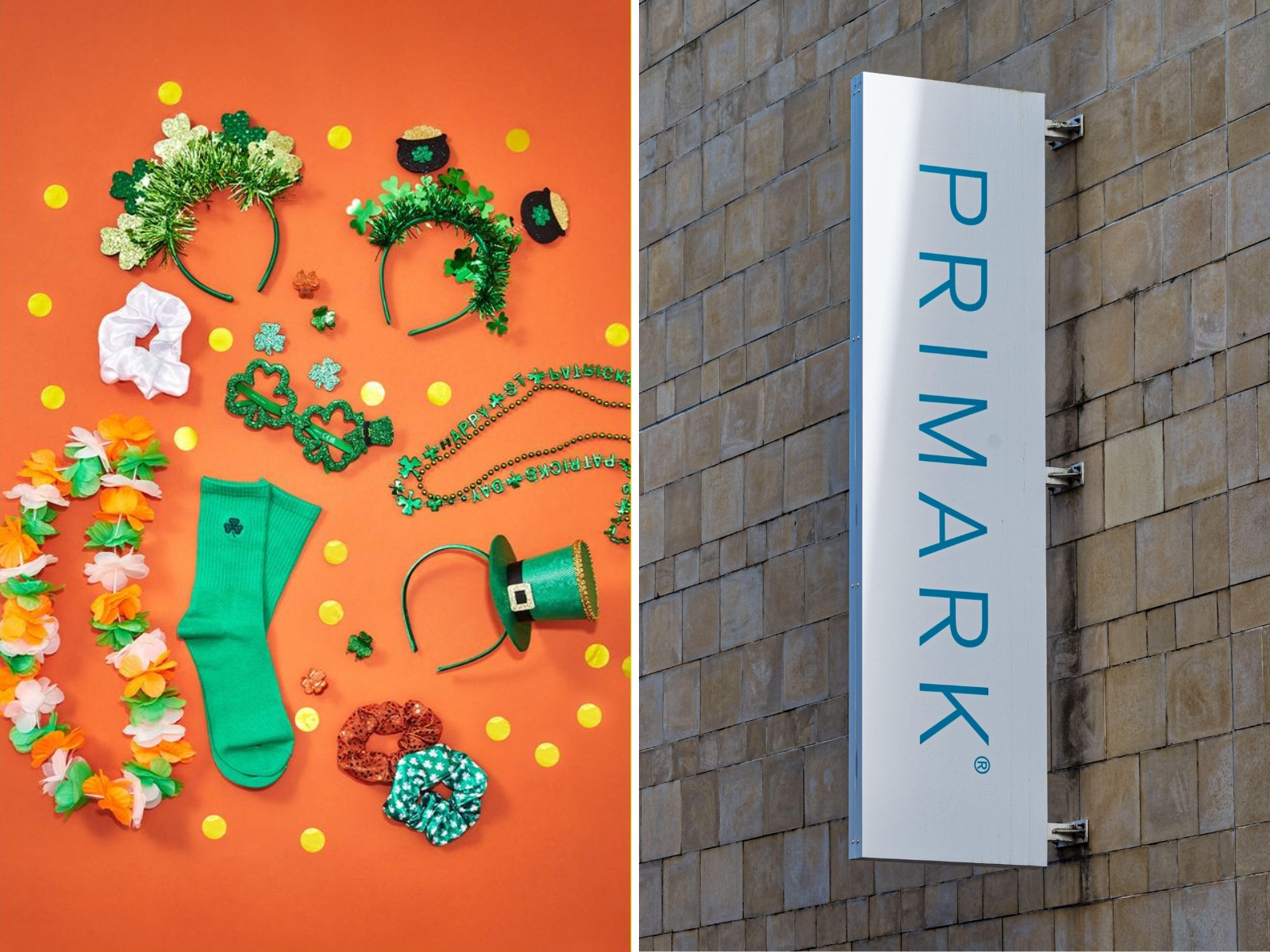 Primark does not stock St Patrick's Day products in Northern Ireland