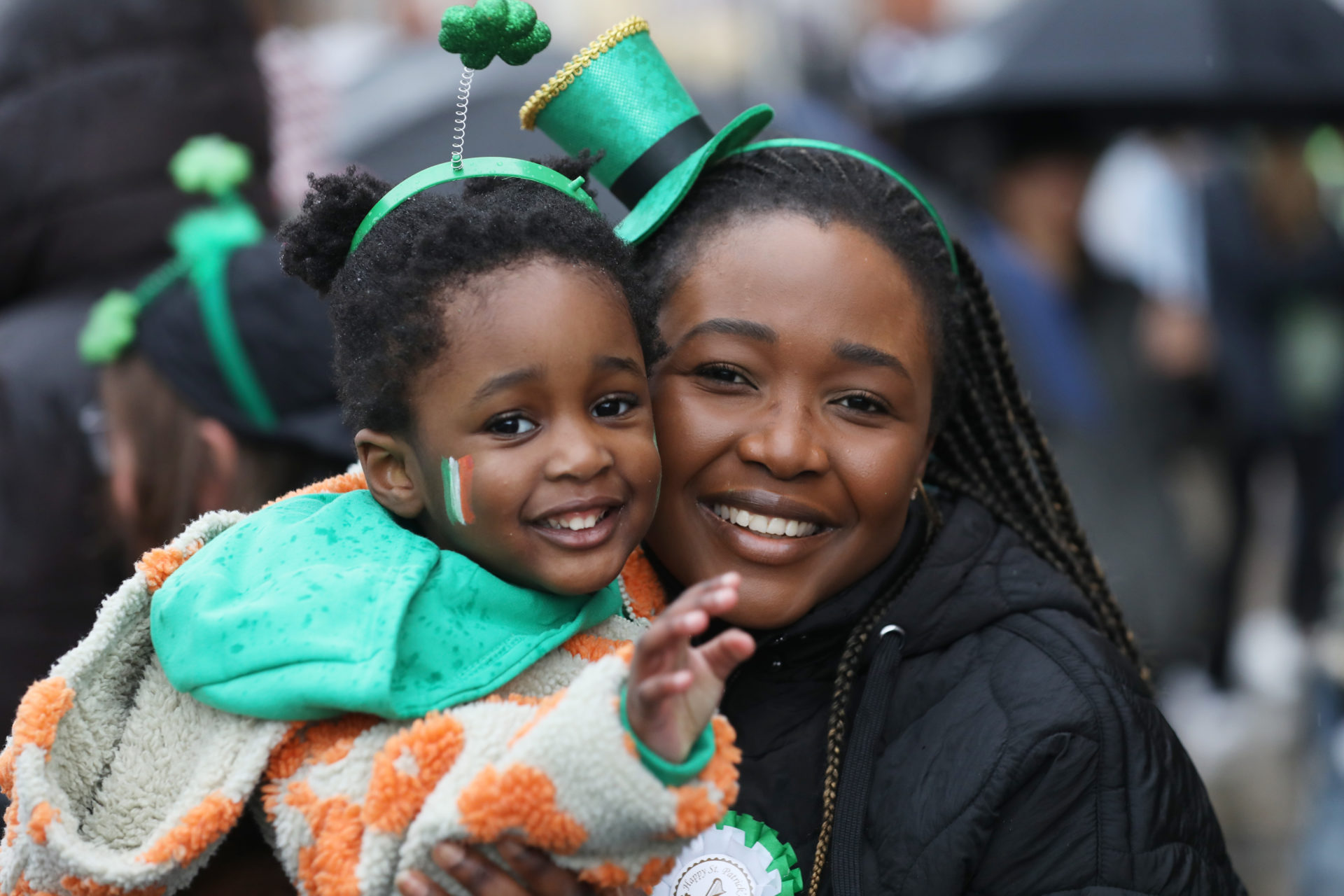 Sarah and Kwacha Dzinkambani Malawy enjoying the Saint Patricks Day Festival
