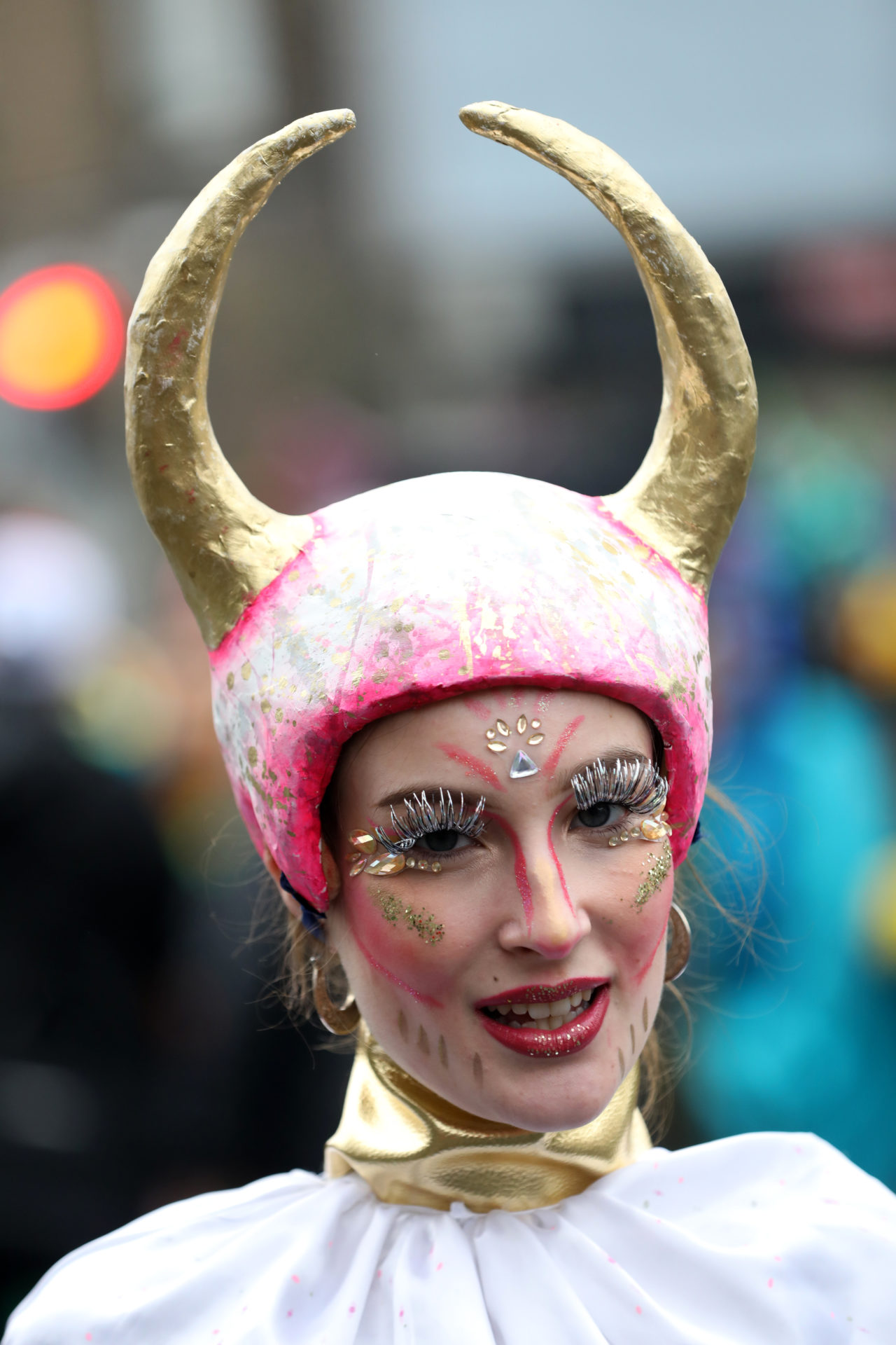 Sophie Hogan enjoying the Saint Patricks Day Festival, 17-03-2023. Image: Sasko Lazarov/RollingNews
