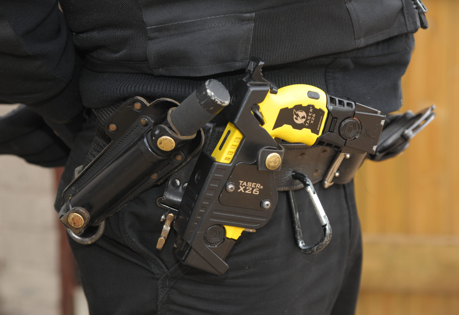 Police with tasers