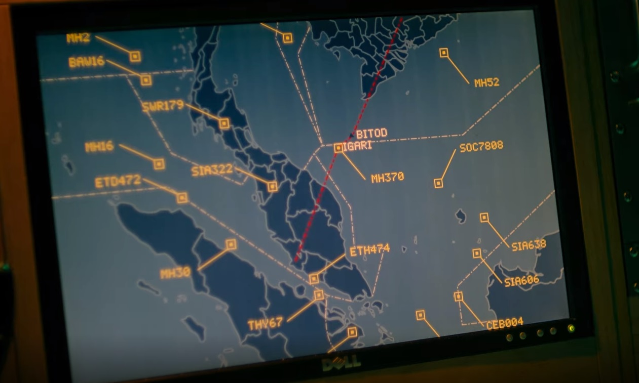 A screenshot from 'MH370: The Plane That Disappeared'