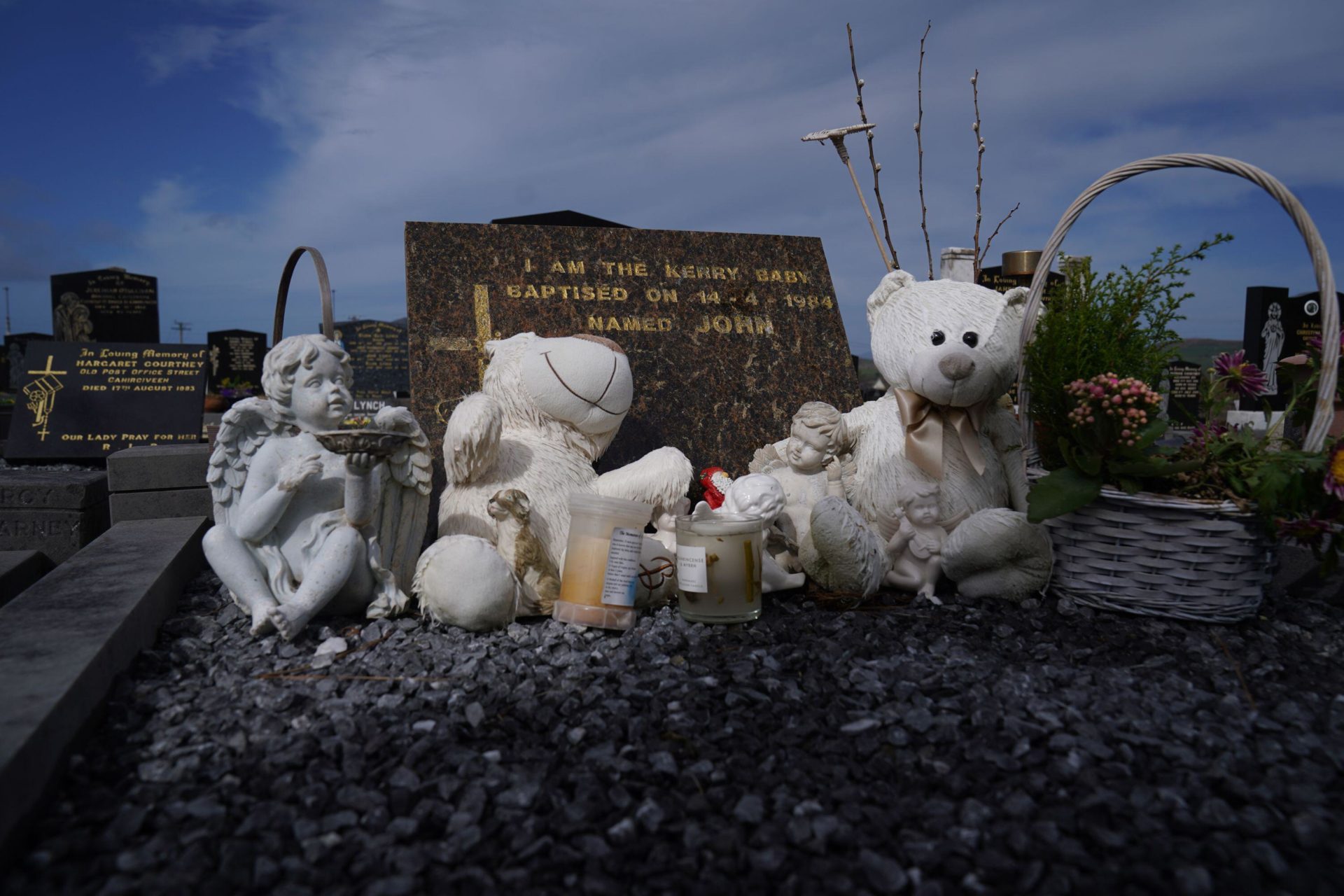 The grave of five-day-old infant 'Baby John' in Holy Cross cemetery in Caherciveen, County Kerry, 25-03-2023. Image: PA Images / Alamy