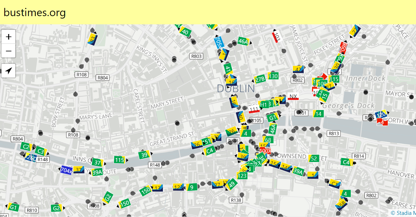 You Can Now Track The Live Locations Of All The Buses In Dublin www