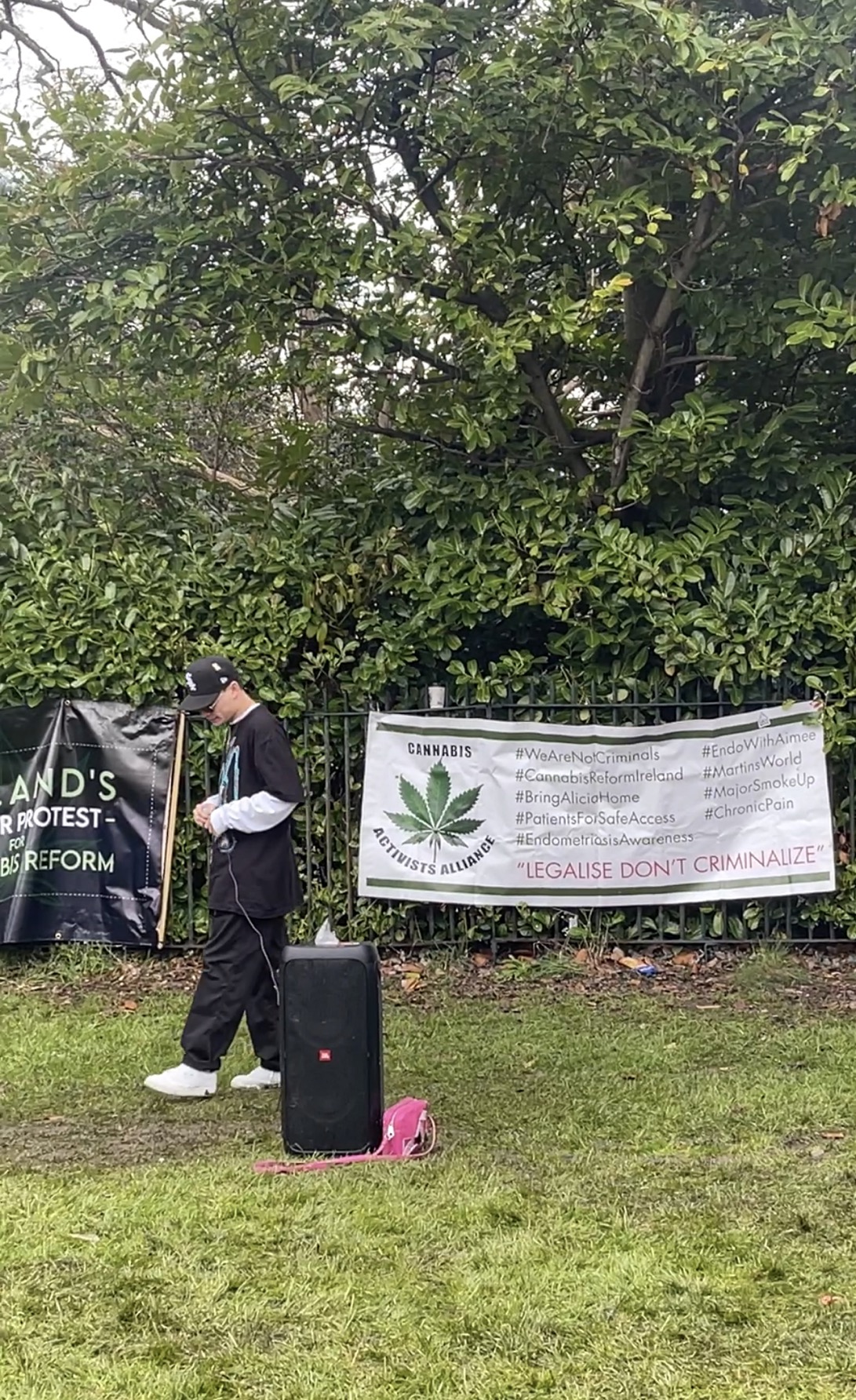 Protest in favour of cannabis reform