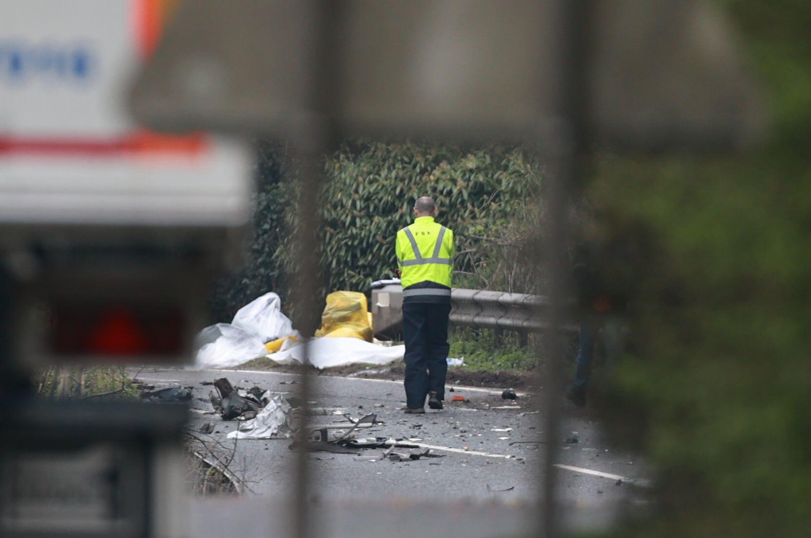 The scene after a serious crash on the A5 outside Aughnacloy in County Tyrone.