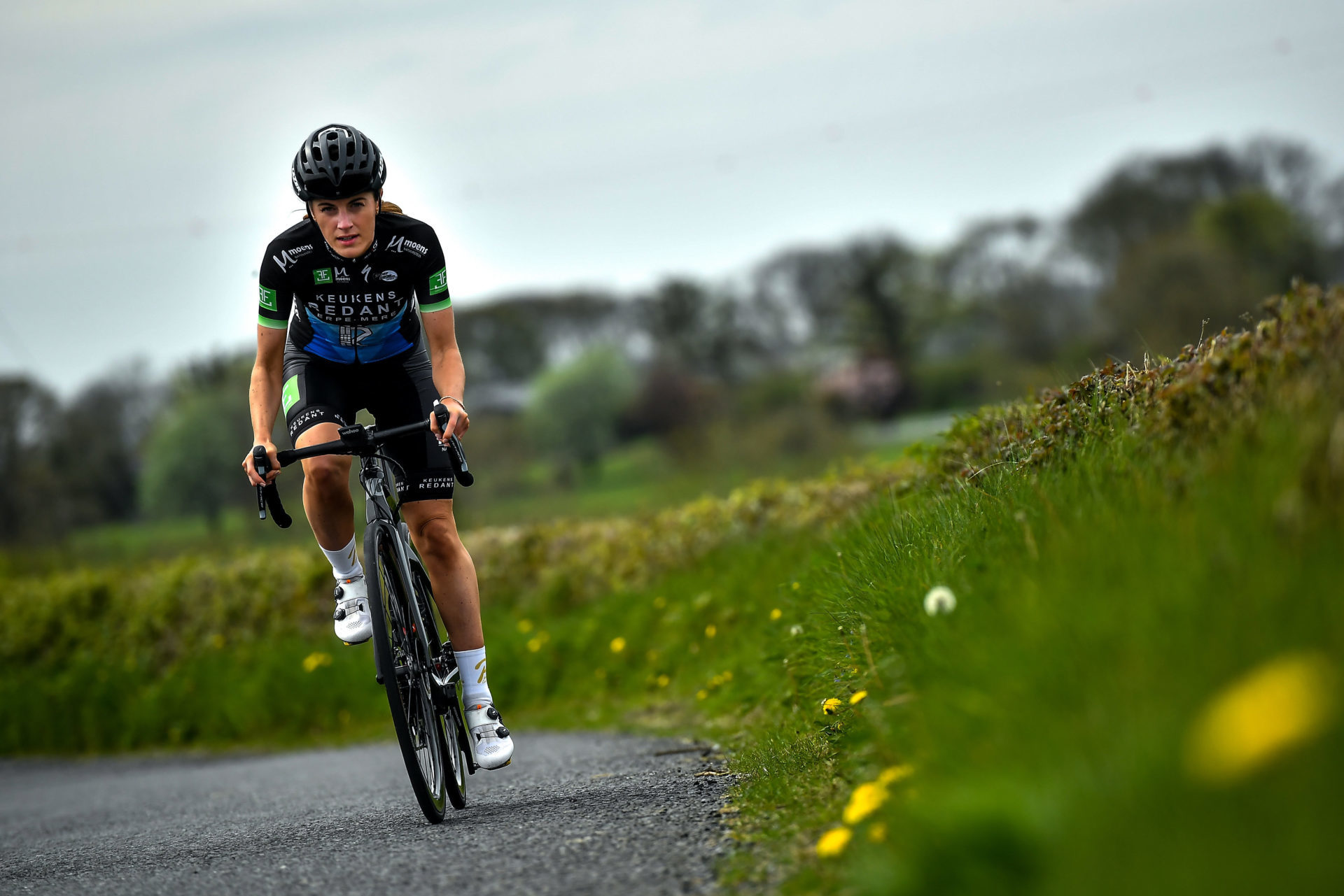 Professional cyclist Imogen Cotter during a training session at her home in Ruan, Clare
