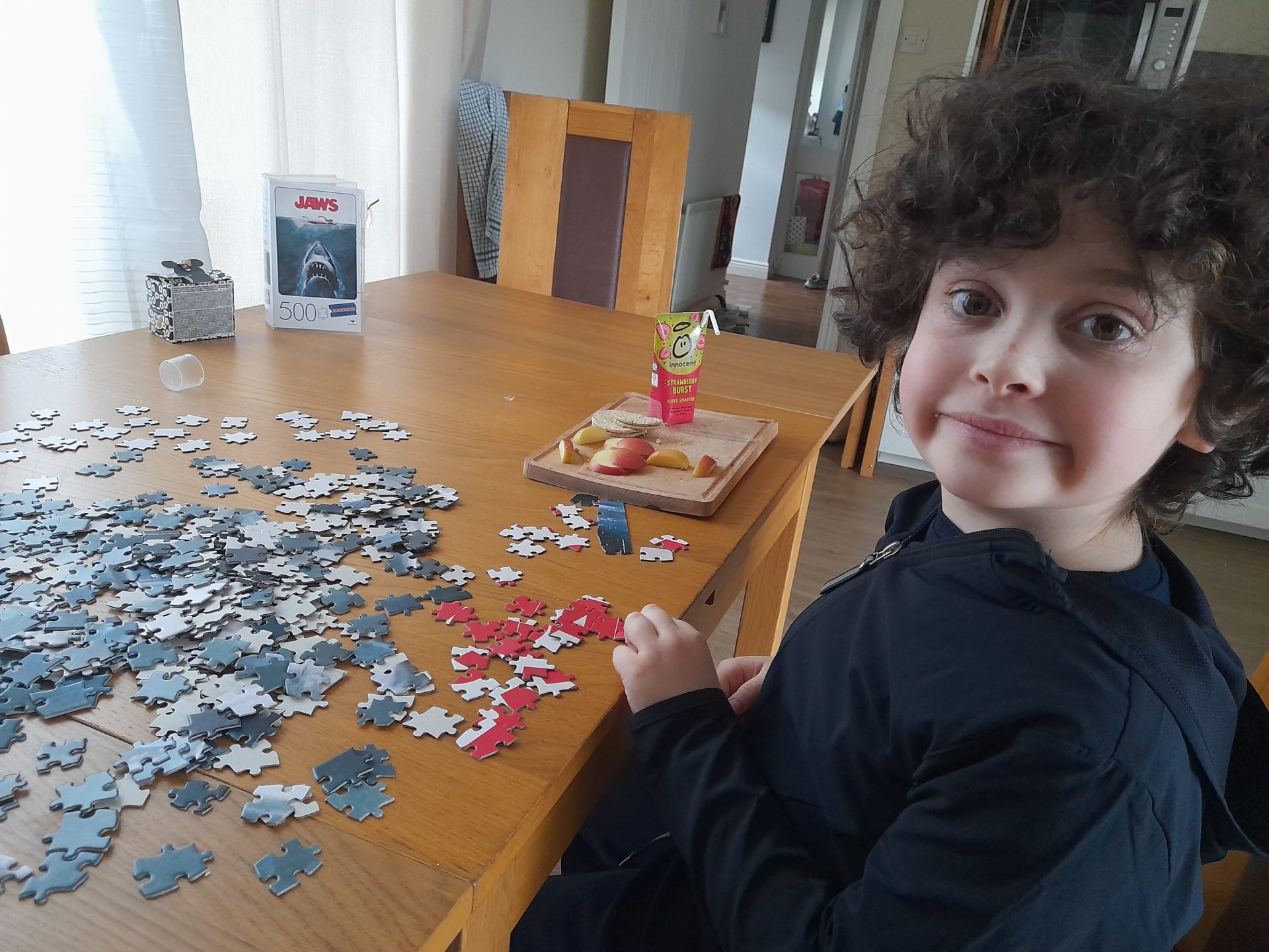 Jake O'Connell doing a jigsaw (Photo provided by his father Paul O'Connell)