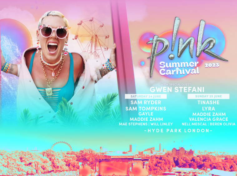 Win The Ultimate VIP Trip To See P!nk Perform LIVE At Hyde Park