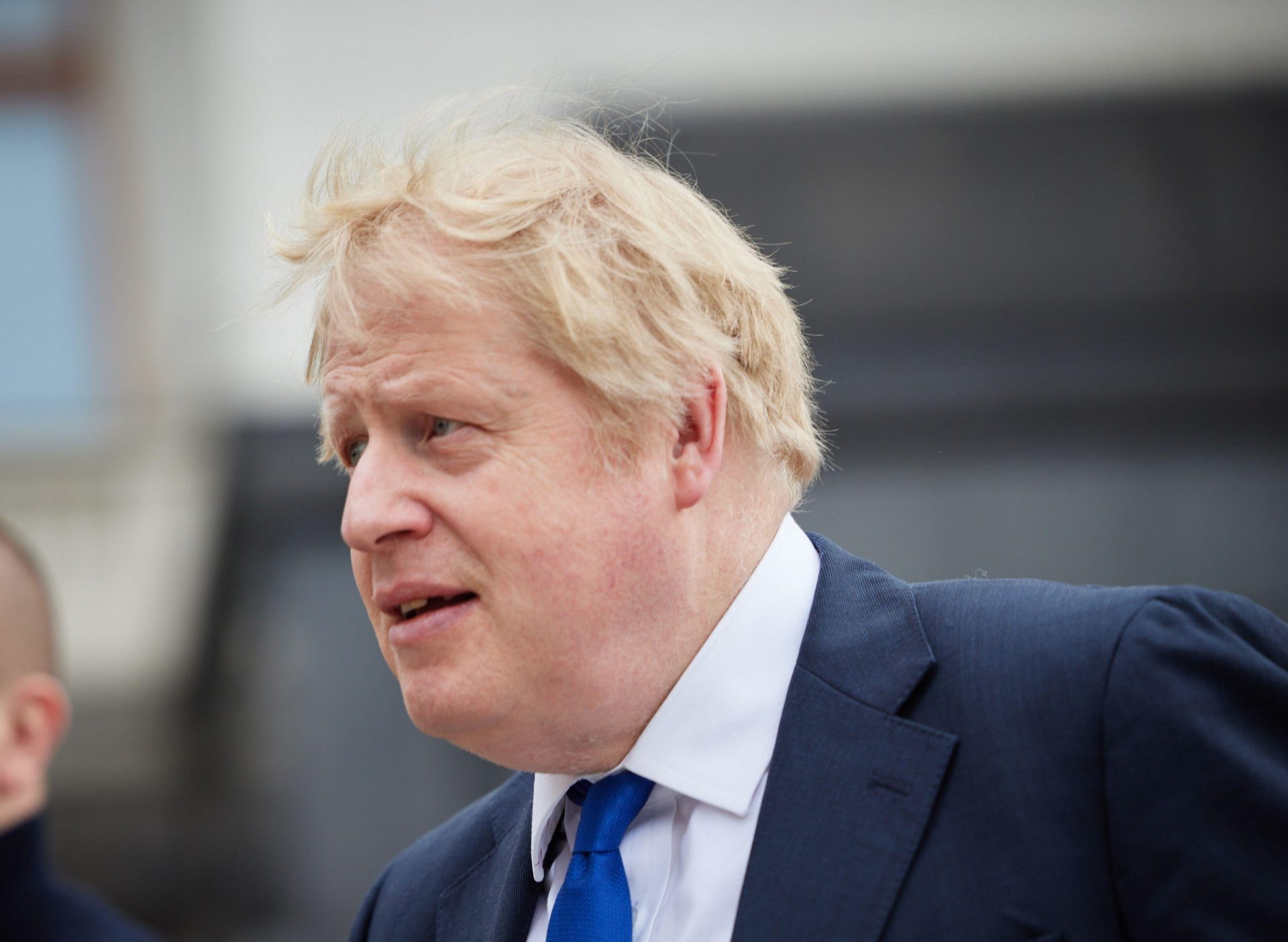 Then-British Prime Minister Boris Johnson visiting Kyiv, Ukraine during a surprise visit in April 2022.