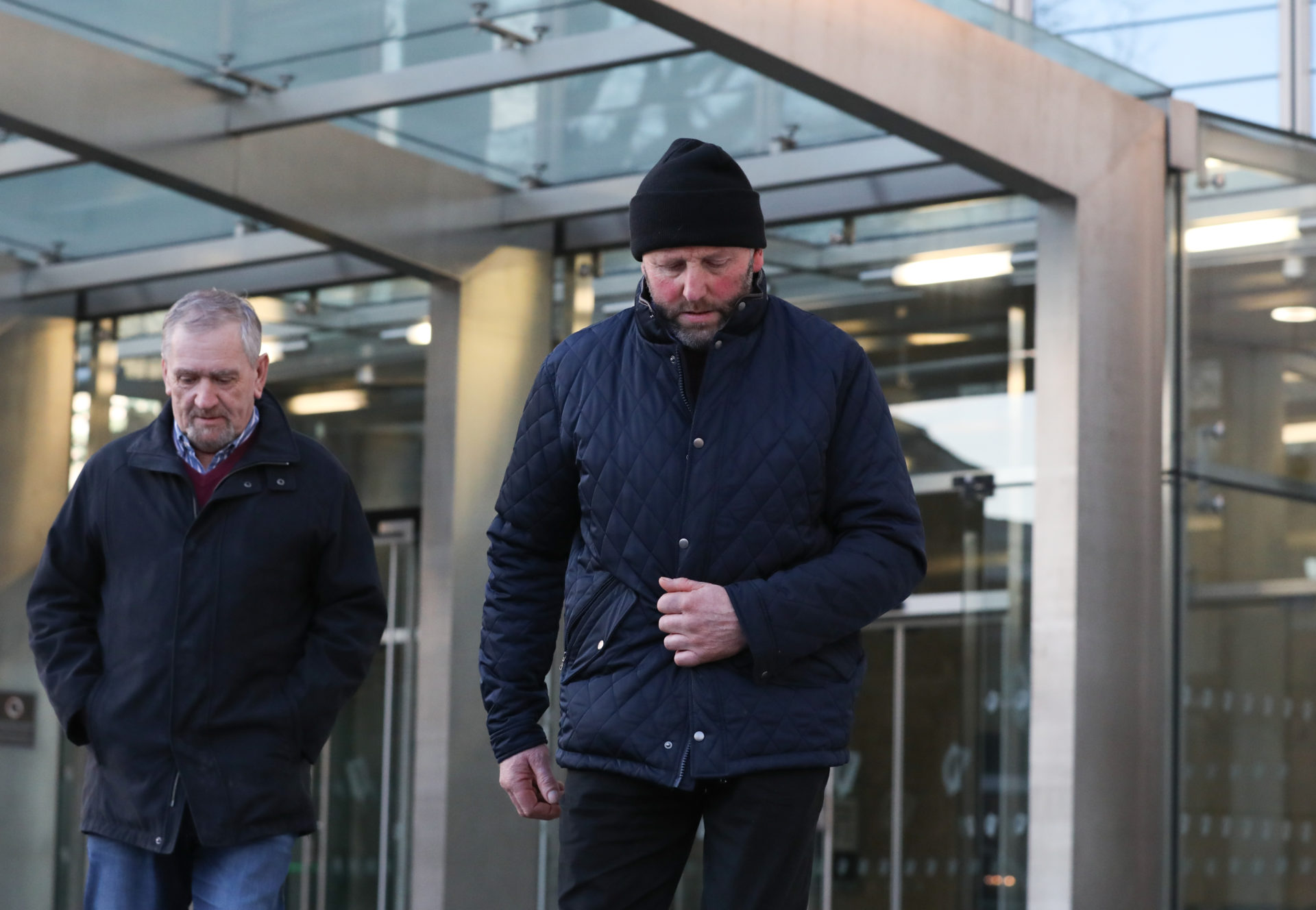 Galway farmer Michael Scott leaving the Criminal Courts of Justice today