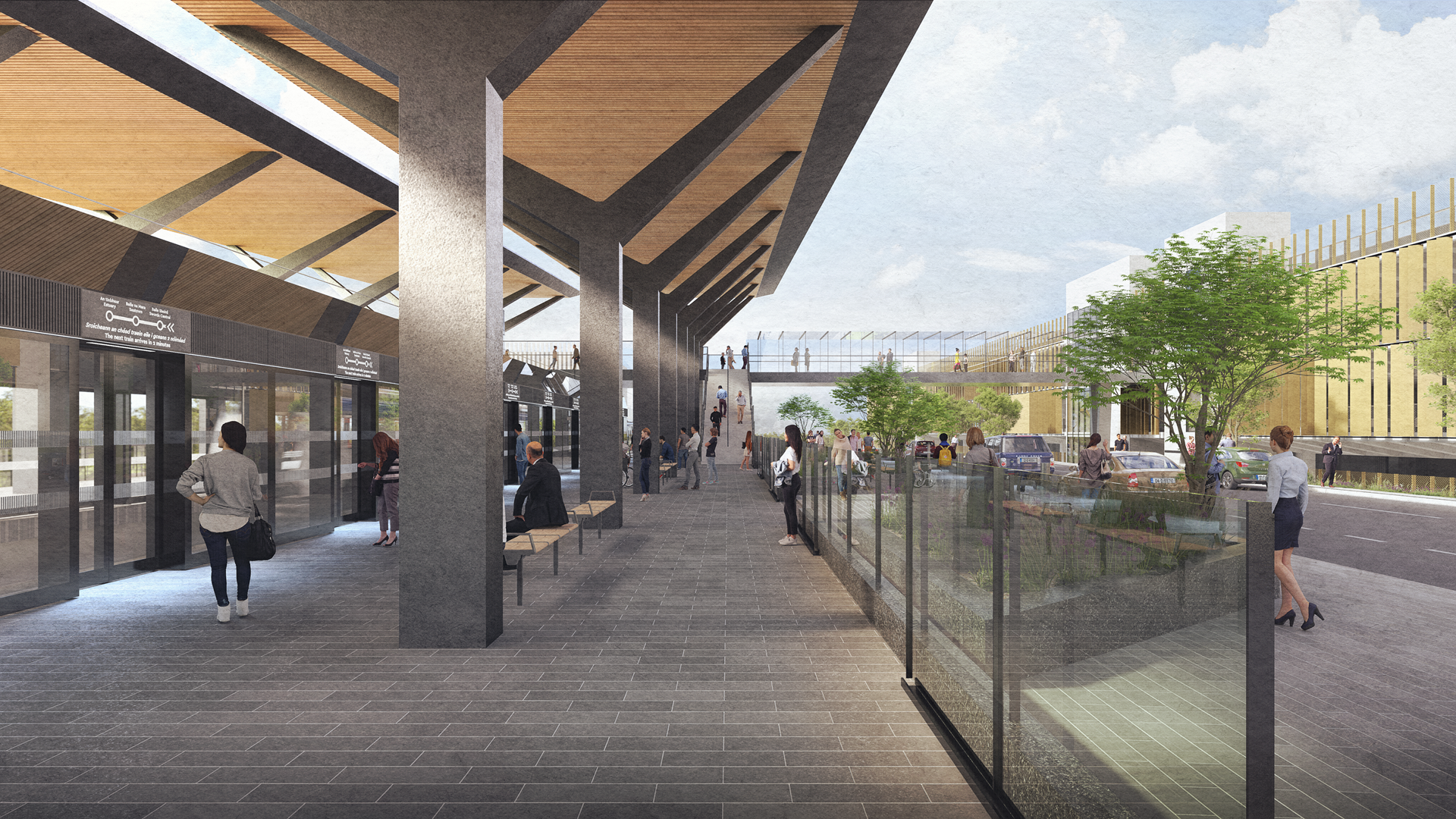 MetroLink Dublin Estuary Station Platform