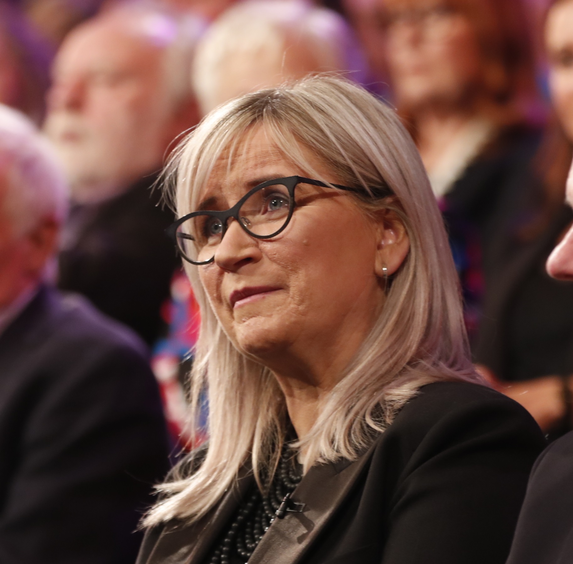 Dee Forbes is seen in November 2019 a Late Late Show tribute to Gay Byrne.