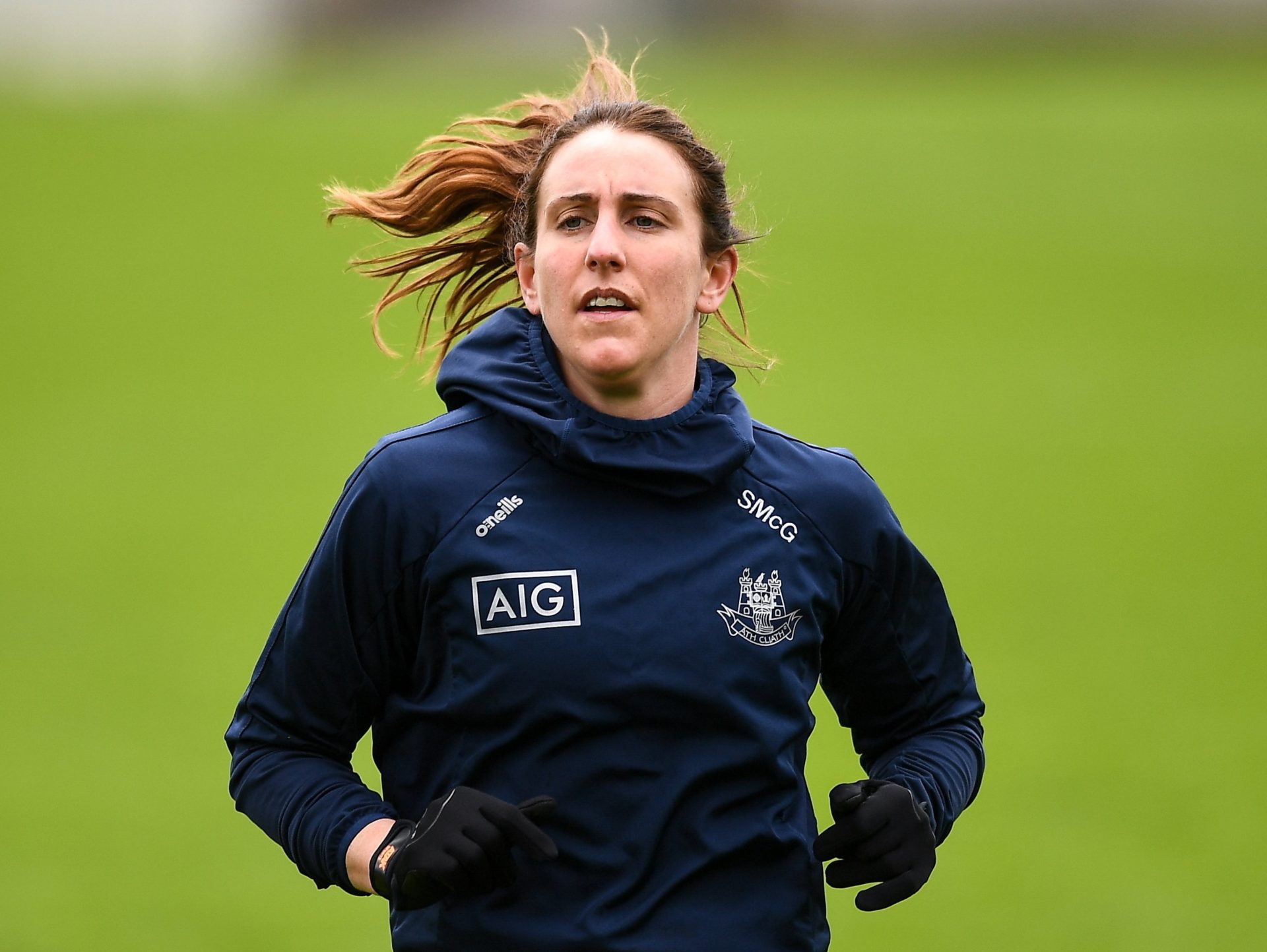 Siobhán McGrath of Dublin in May 2021 before the Lidl Ladies Football National League Division match between Dublin and Waterford at Parnell Park