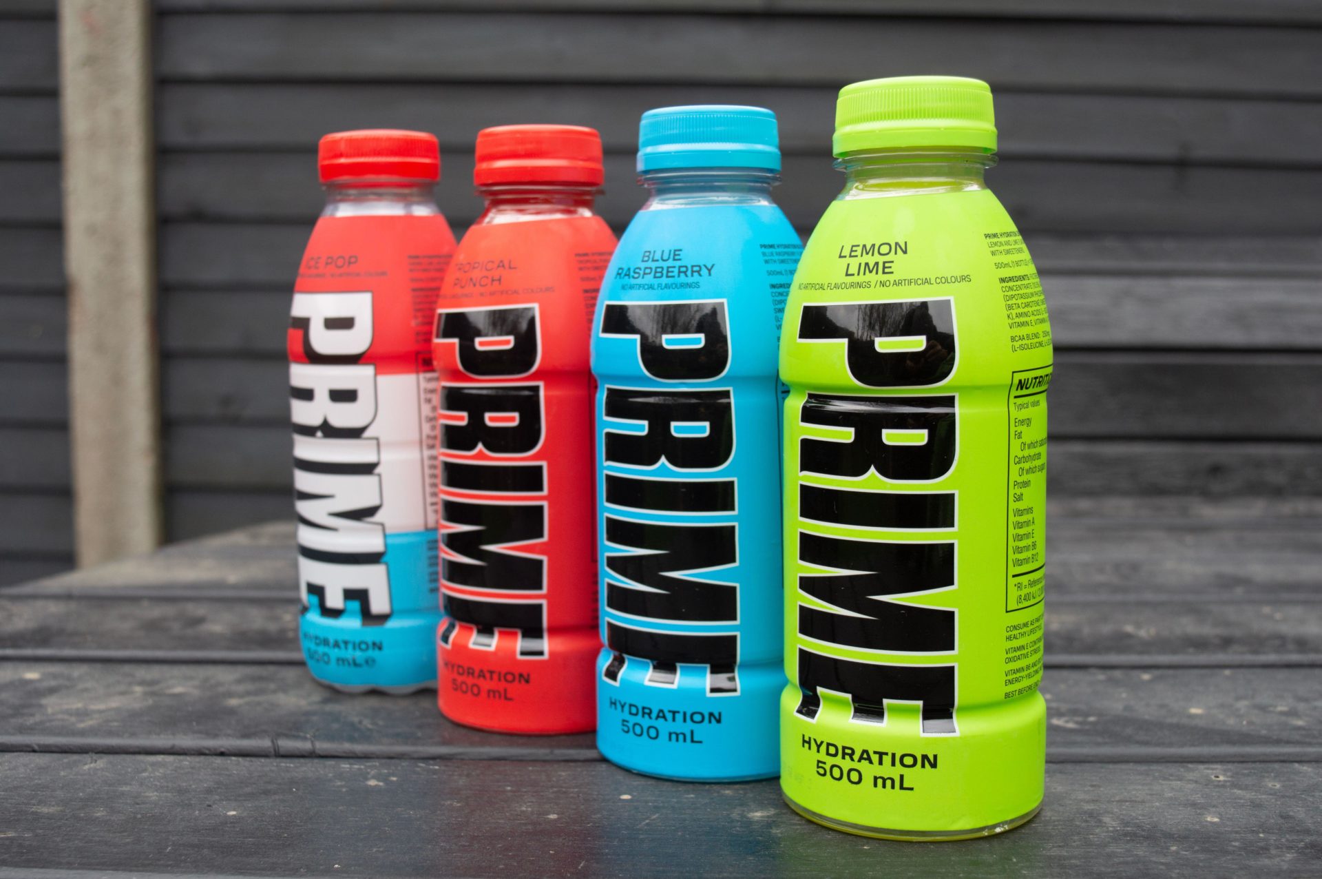 Prime Energy Drinks in various flavours. 