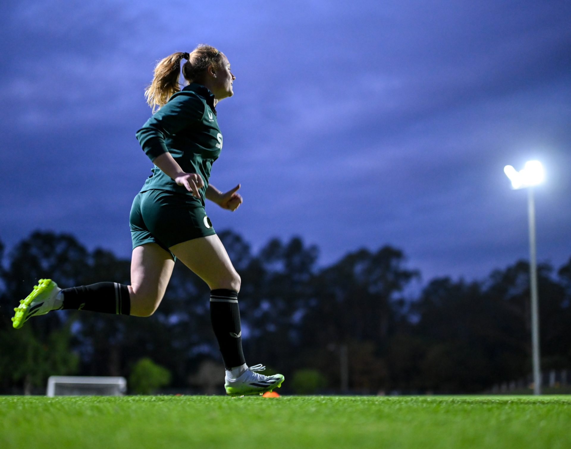 Amber Barrett during a Republic of Ireland training session at Meakin Park in Brisbane, Australia