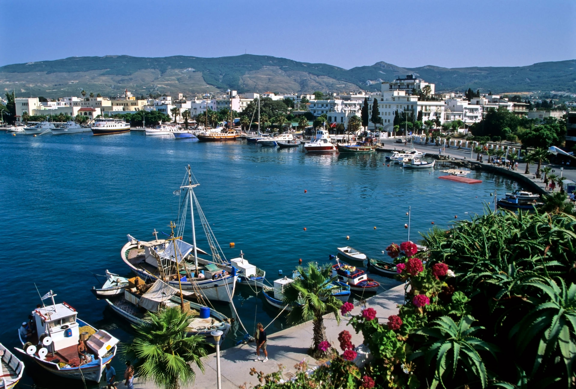 Harbour in Kos Town, Kos, Greece.