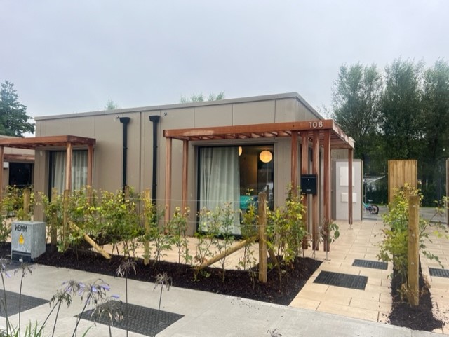 The new modular housing for Ukrainian refugees at Doorly Park in Sligo.