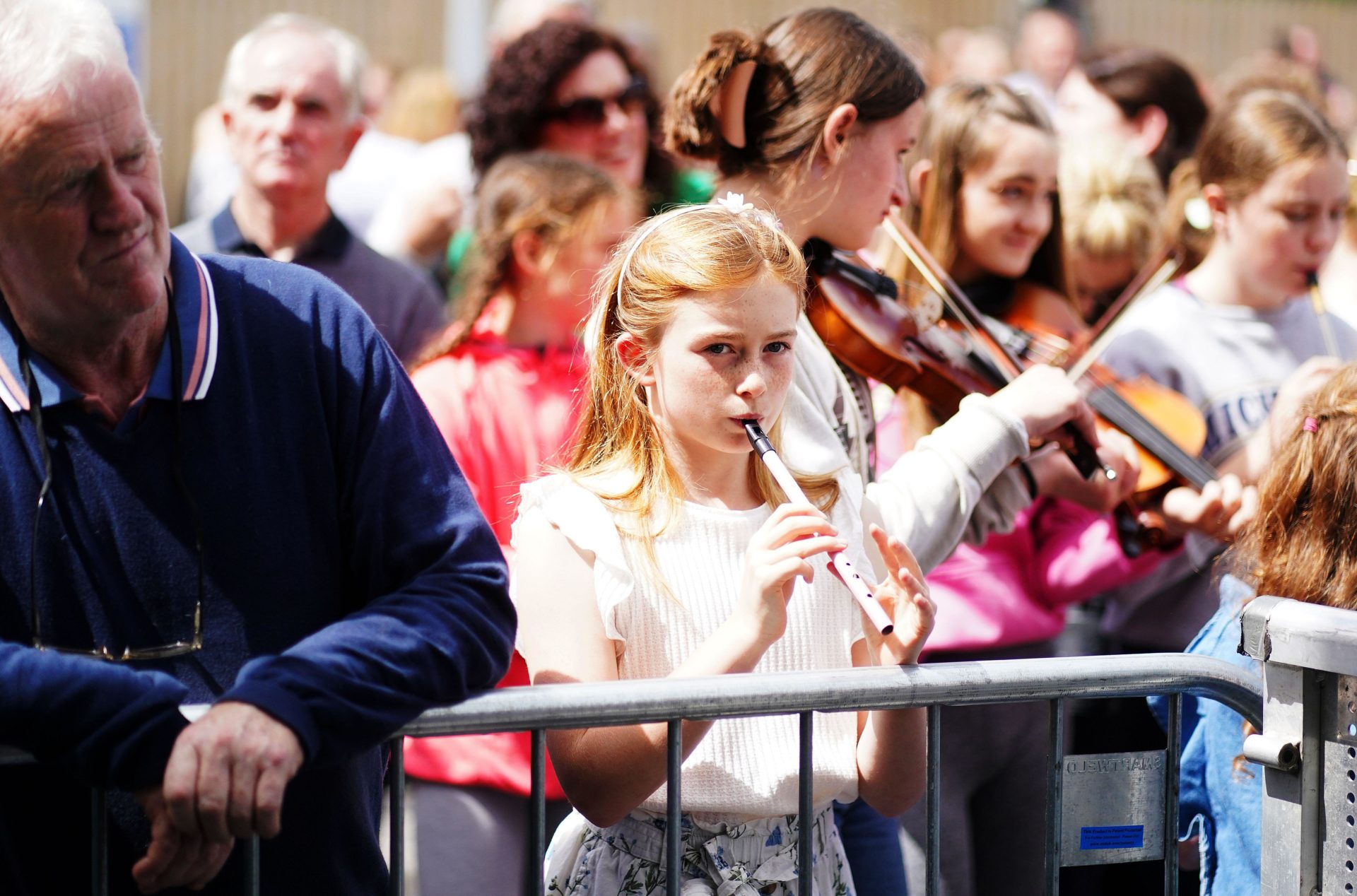 the official opening of the Fleadh Cheoil na hEireann in Mullingar, Co. Westmeath. The Fleadh July 31, 2022.