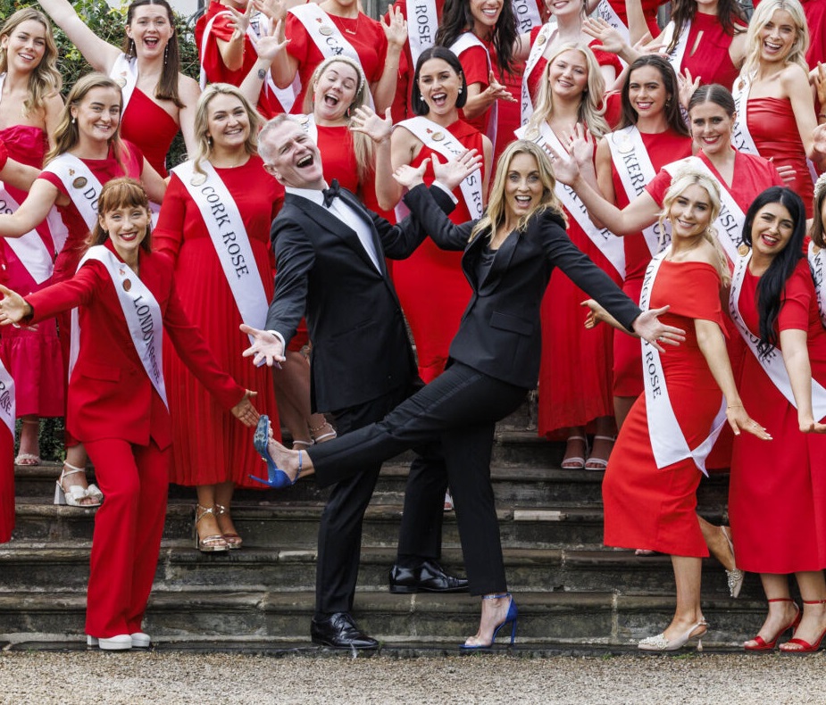 Dáithí Ó Sé and Kathryn Thomas meet this year’s 32 Irish and International Roses to launch the Rose of Tralee International Festival 2023 at the Royal Hospital Kilmainham in Dublin.