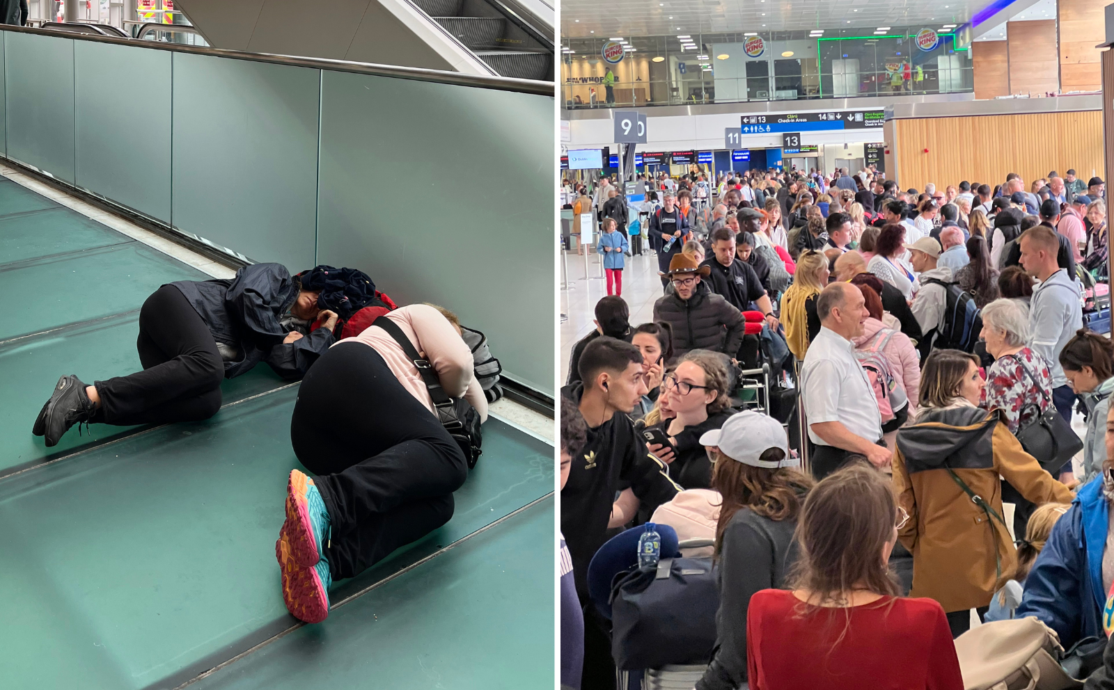 'I slept on a Burger King bench': Chaos at Dublin Airport after UK technical fault - Vimarsana News
