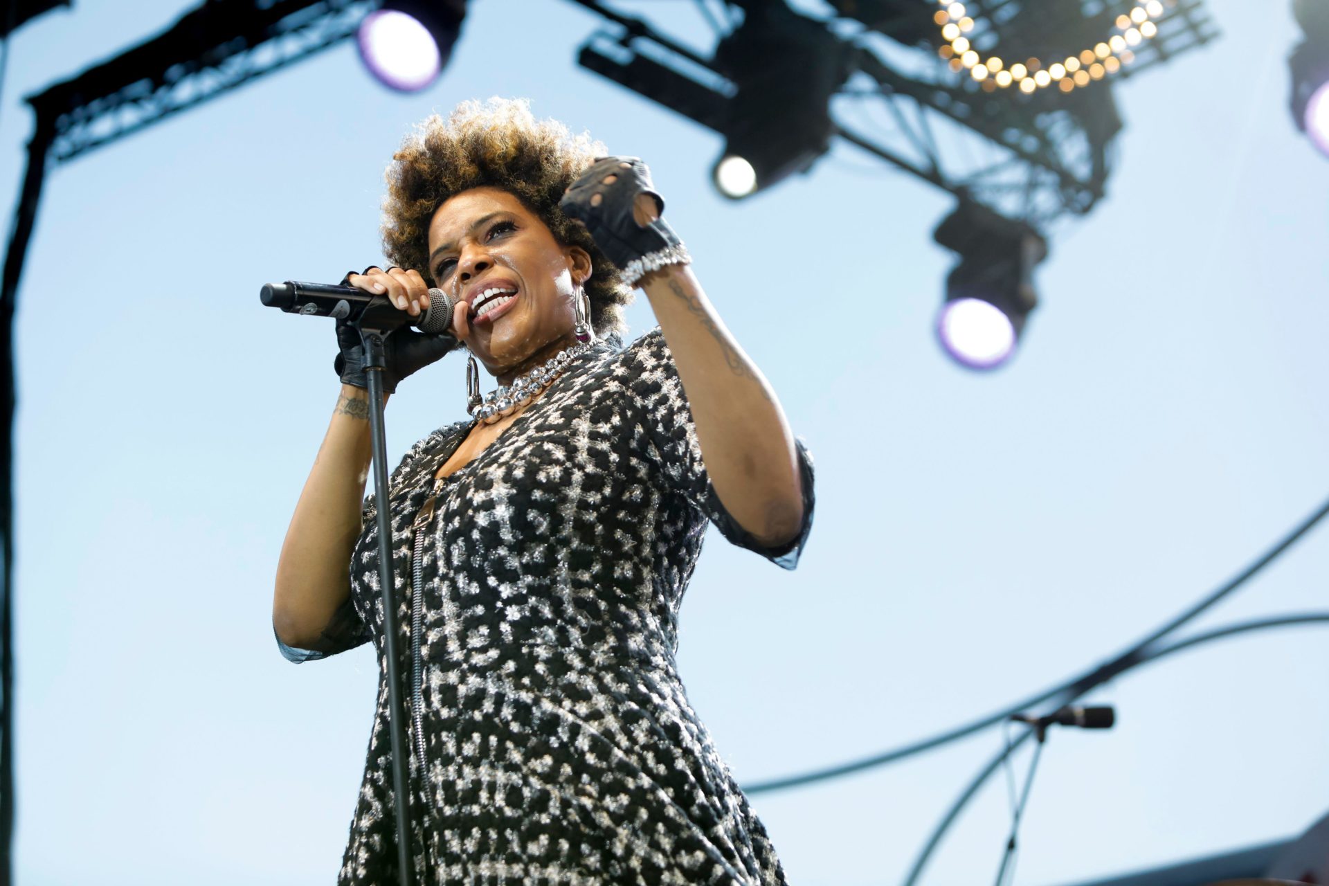 Macy Gray performs at the Jazz a Juan Jazz Festival in Juan-les-Pins, France on July 19, 2017.