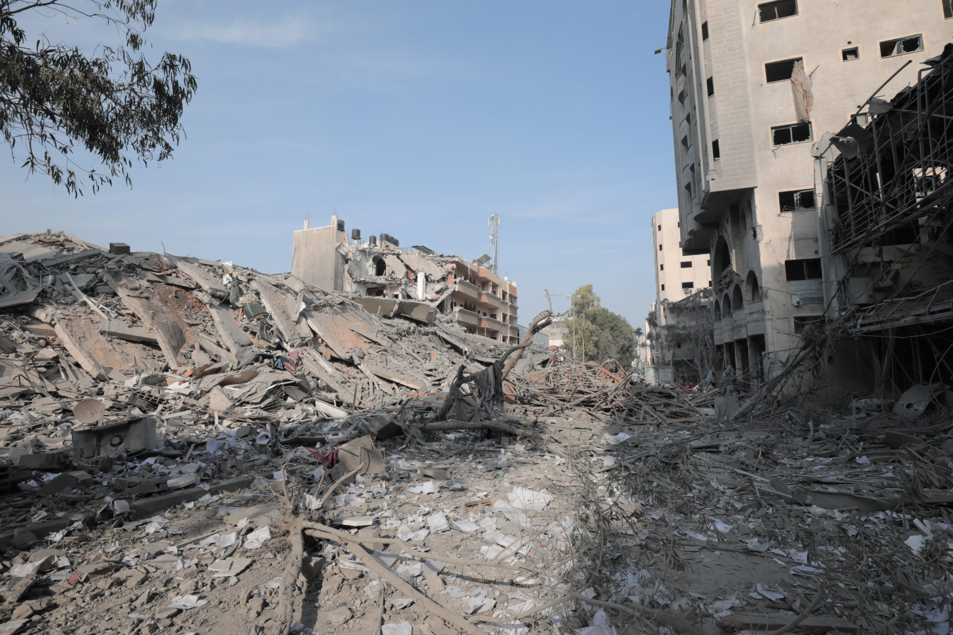 Buildings destroyed in Gaza on October 7th, 2023