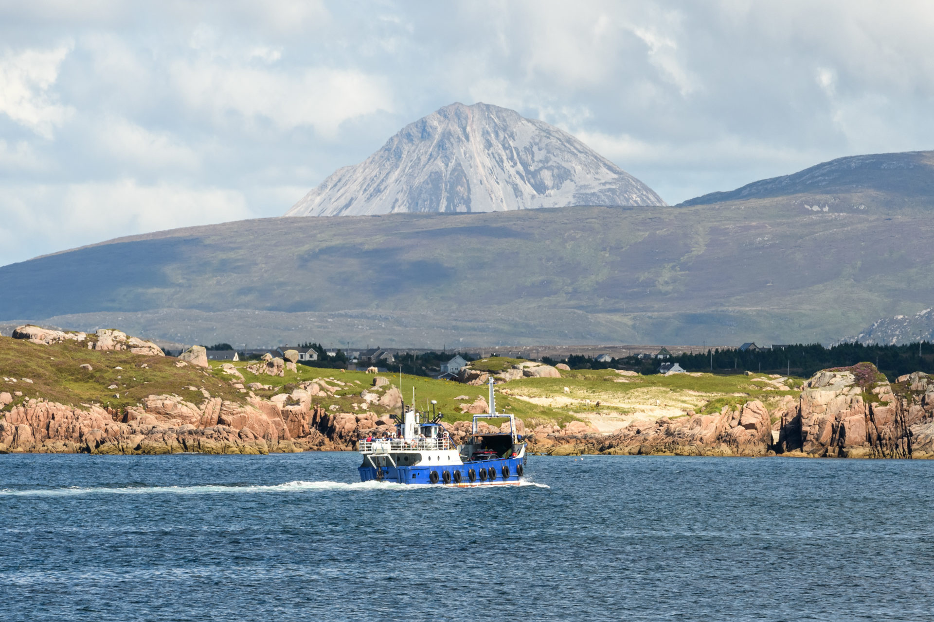Blue Ferry, Errigal Mountain, Arranmore Island, Co Donegal. Image: Tourism Ireland