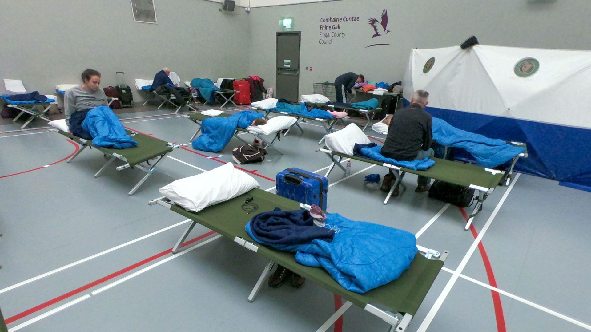 Ukrainians in temporary accommodation in Swords.