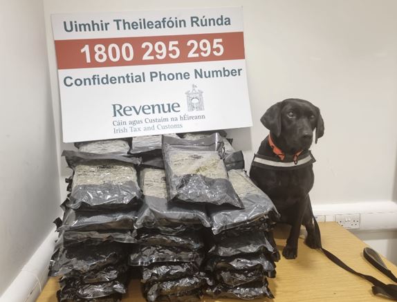 Herbal Cannabis Worth €500k Seized At Dublin Airport | www.98fm.com
