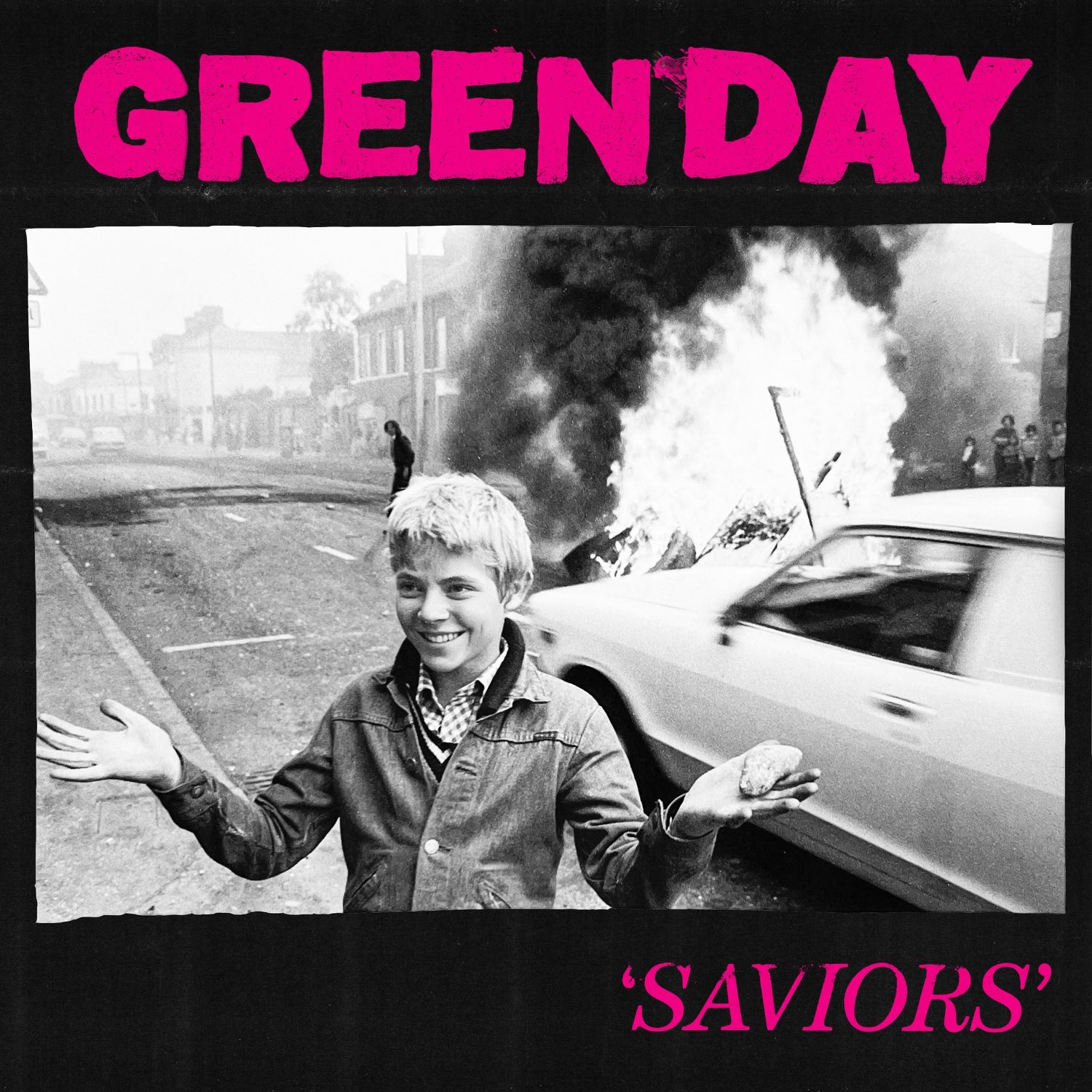 The Green Day album 'Saviors' featuring the altered image