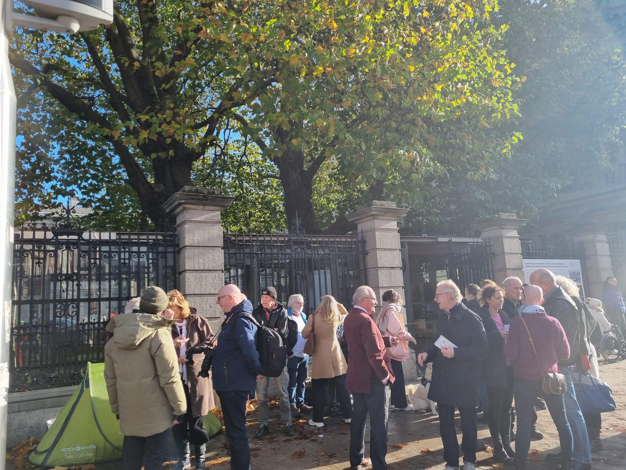 Assisted dying protest outside Leinster House. 01/11/2023 