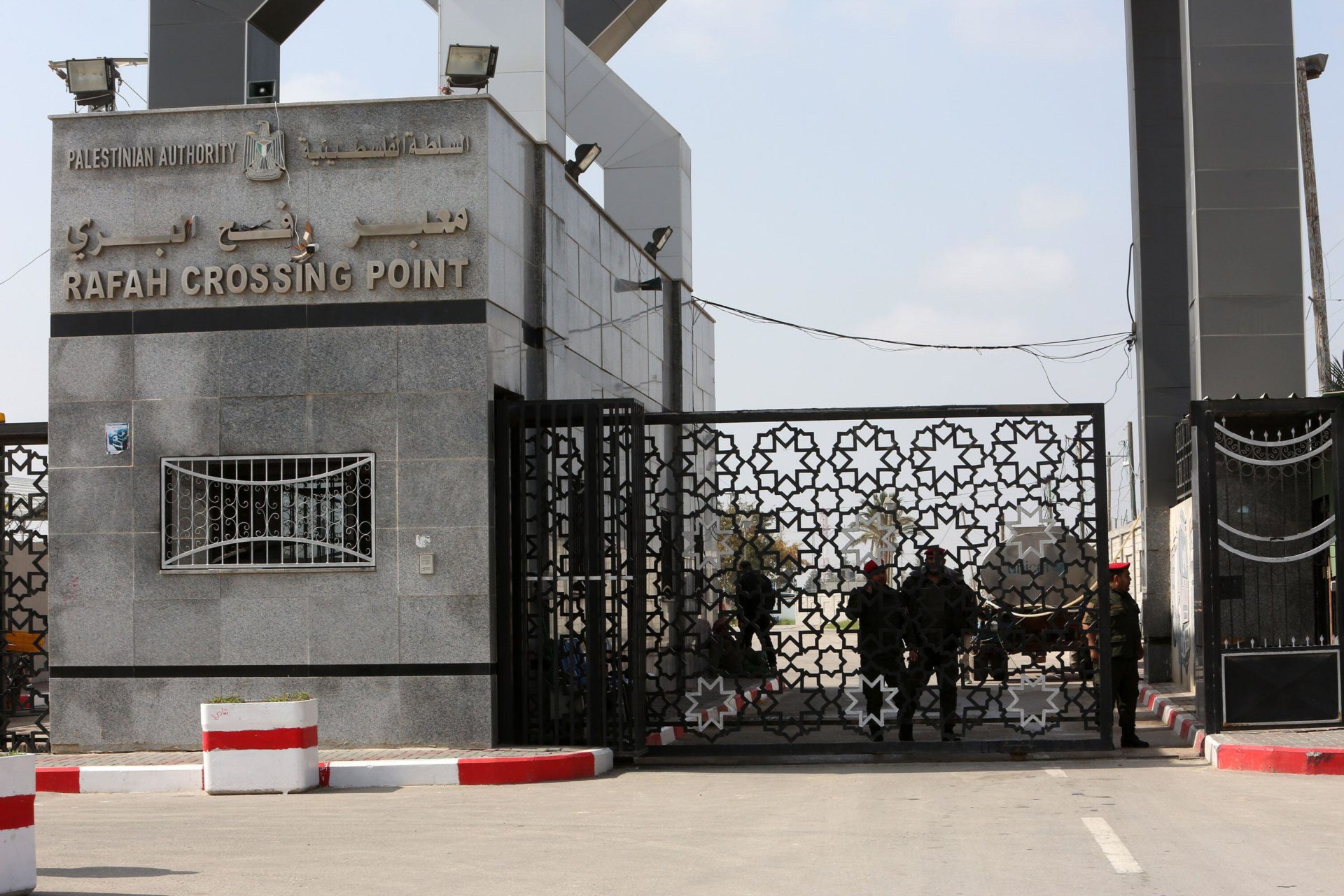 The Rafah border crossing between Gaza and Egypt is seen on 12-03-20. 