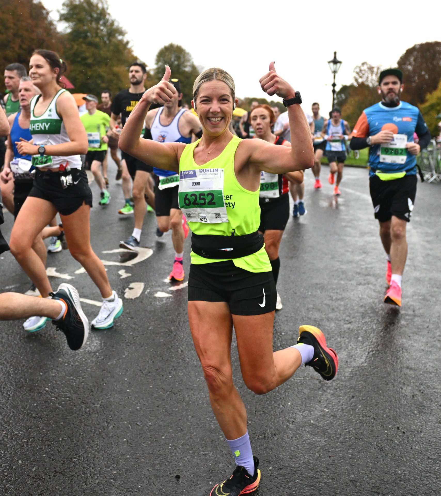 Jenni Connell during the 2023 Irish Life Dublin Marathon