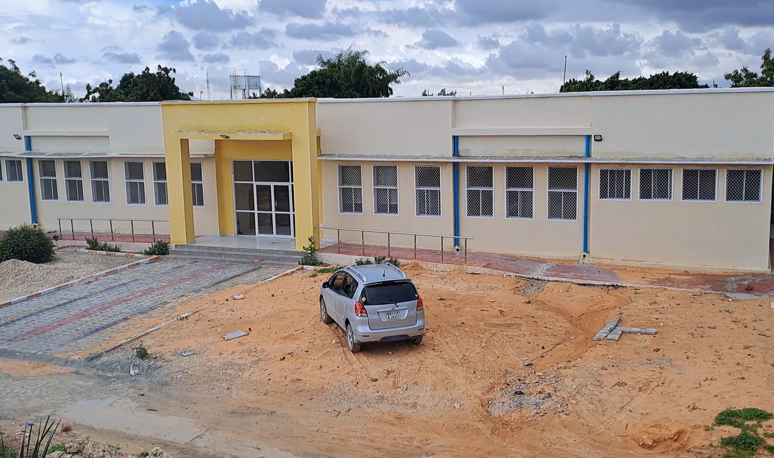The new hospital building, supported by Concern and UNICEF