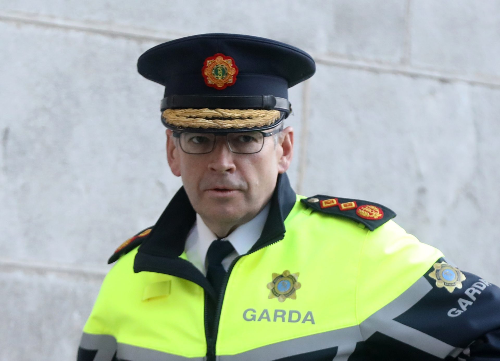Garda Commissioner Drew Harris walking into Leinster House on 07-11-2023.