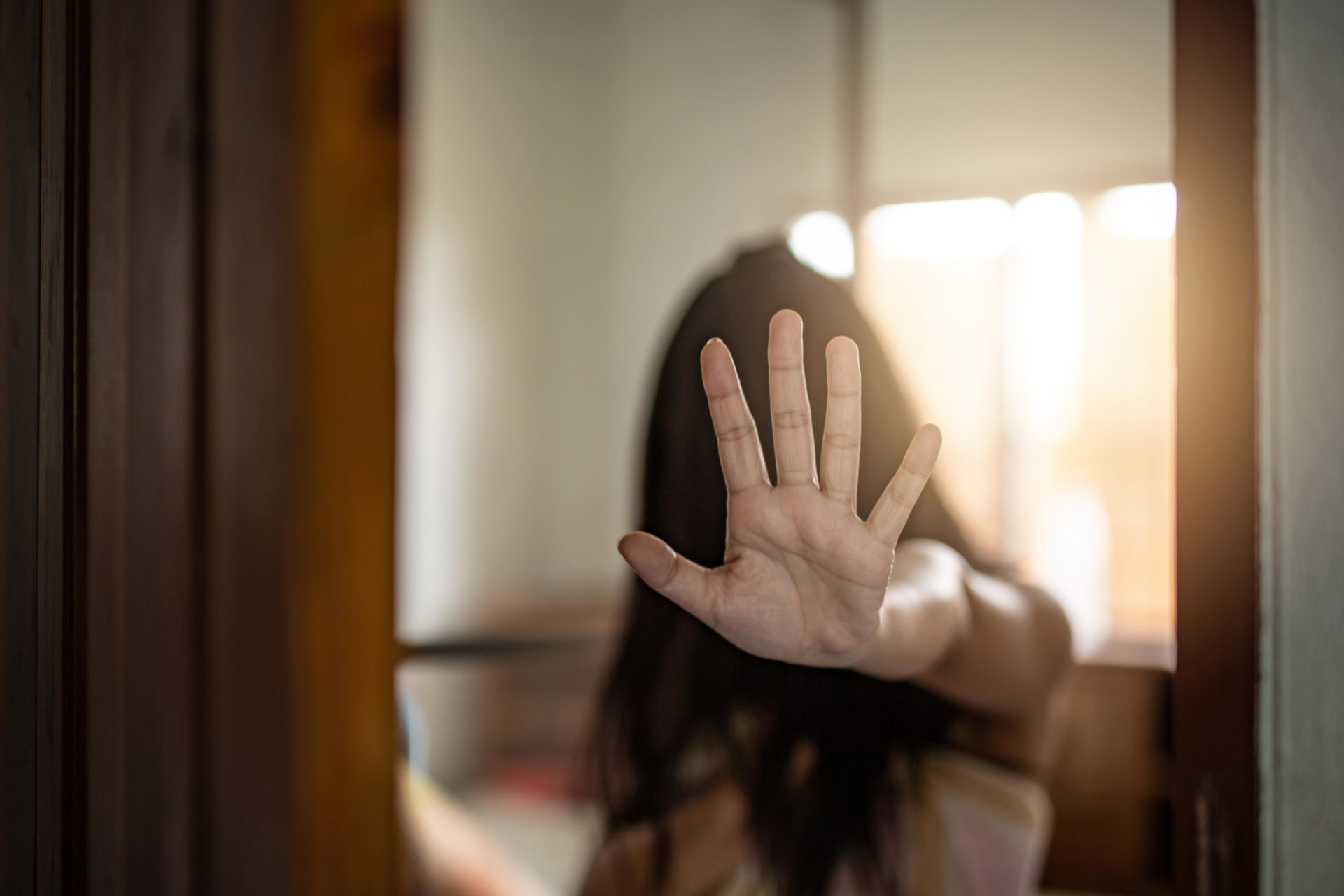 A stock illustration highlighting domestic violence.