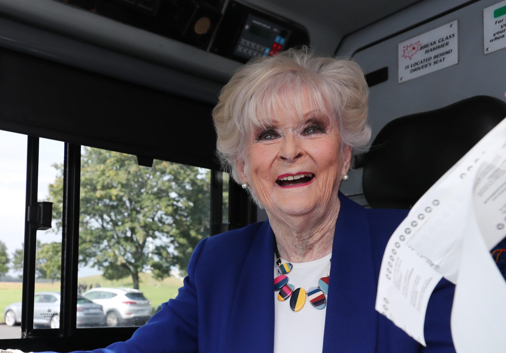 Rosemary Smith at the Launch of Dublin Buses "Give it a Spin" recruitment drive, 20-8-19.