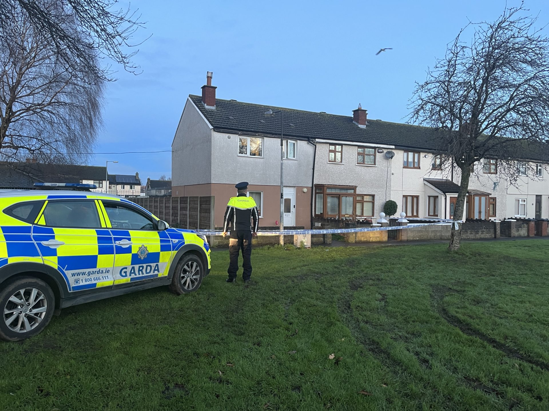 Gardaí at the scene in the Castle Park area of Tallaght.