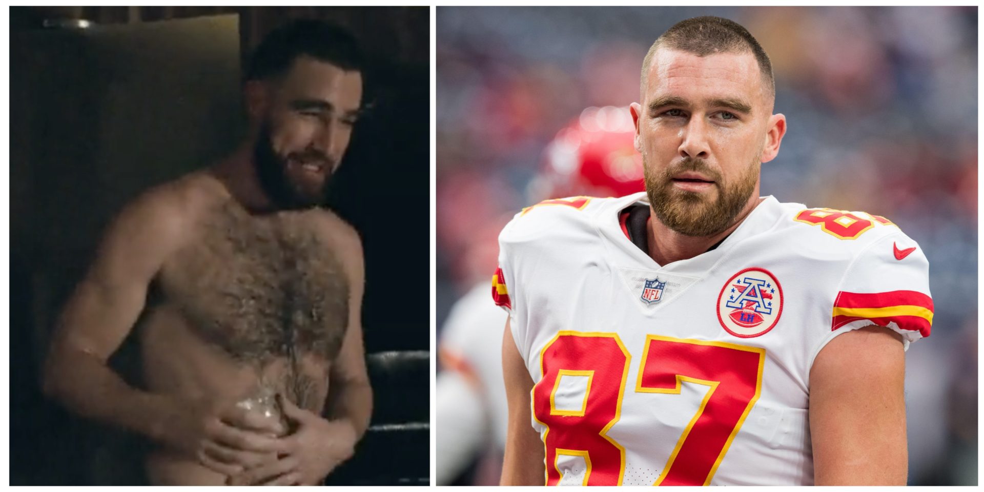 Travis Kelce Wearing Nothing But A Towel Is Driving Fans Wild! 