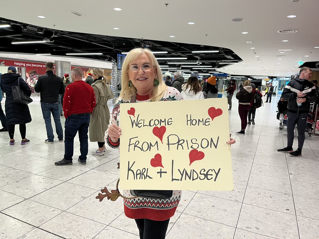 ‘I’m getting a spice bag’ Families reunite for Christmas at Dublin