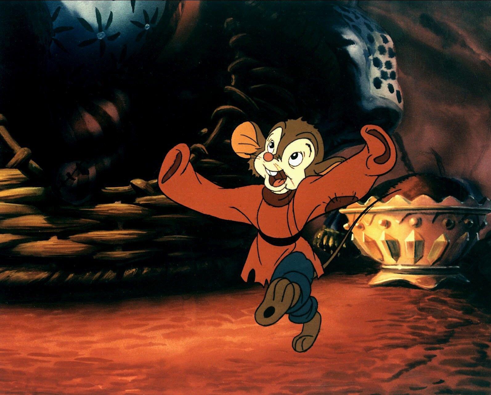A scene from the 1986 animated film 'An American Tail'