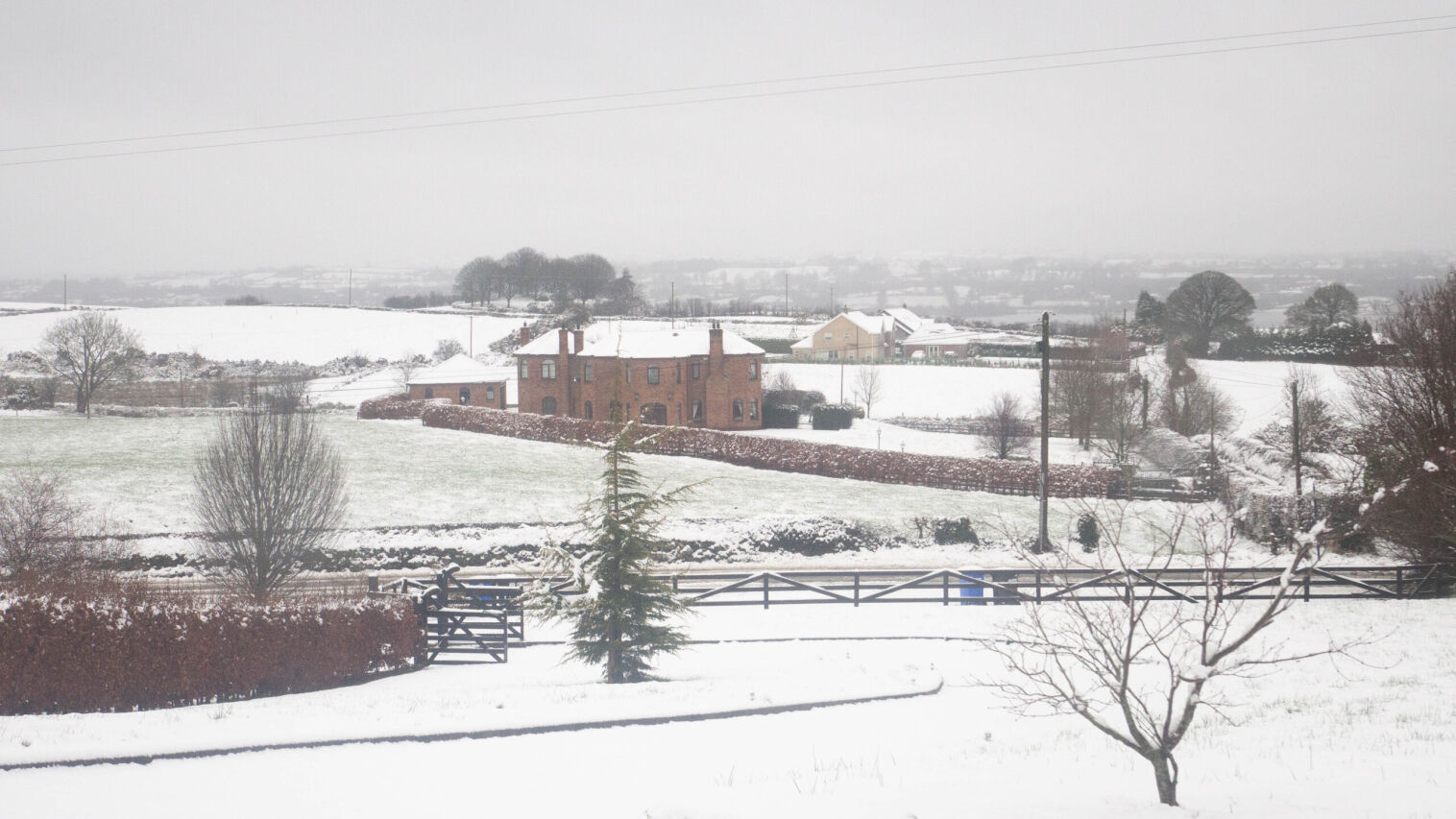 Snowfall in Munterconnaught, Virginia, Cavan