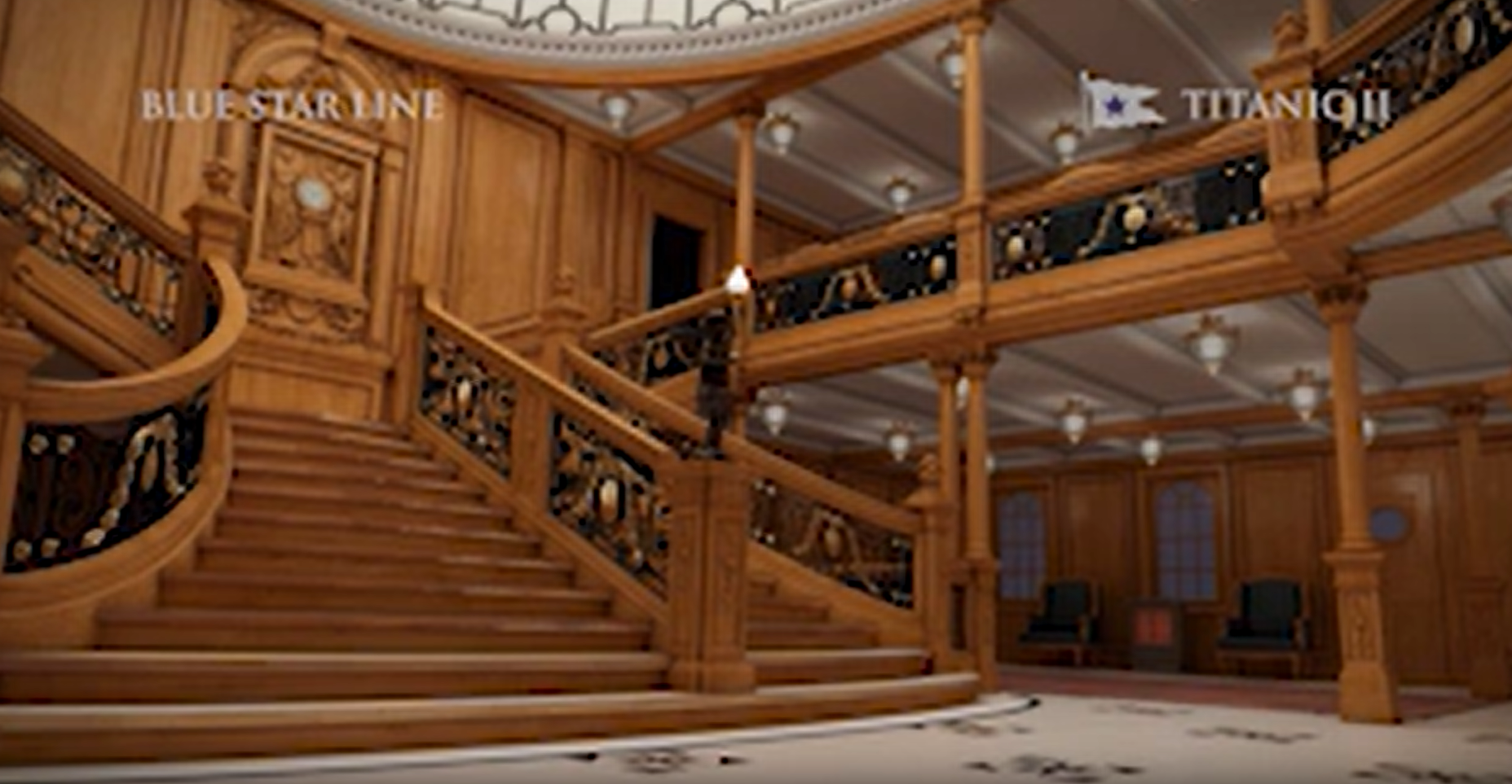 The Grand Staircase on The Titanic II.