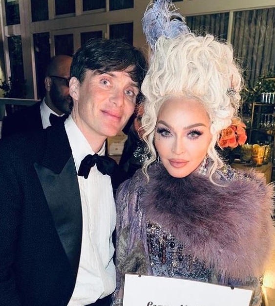Cillian Murphy with Madonna at the Oscars after party, 10-3-24