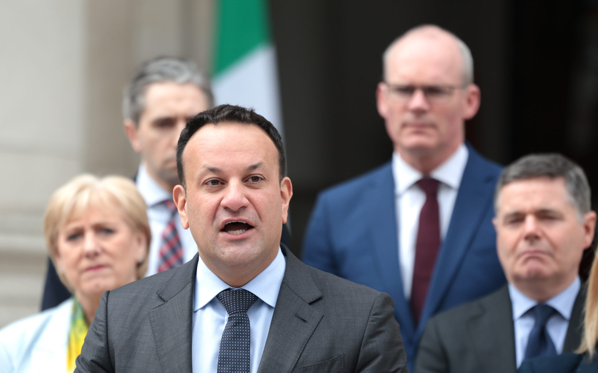 Leo Varadkar announces his resignation as Taoiseach and Fine Gael leader at Government Buildings, 20-3-24.