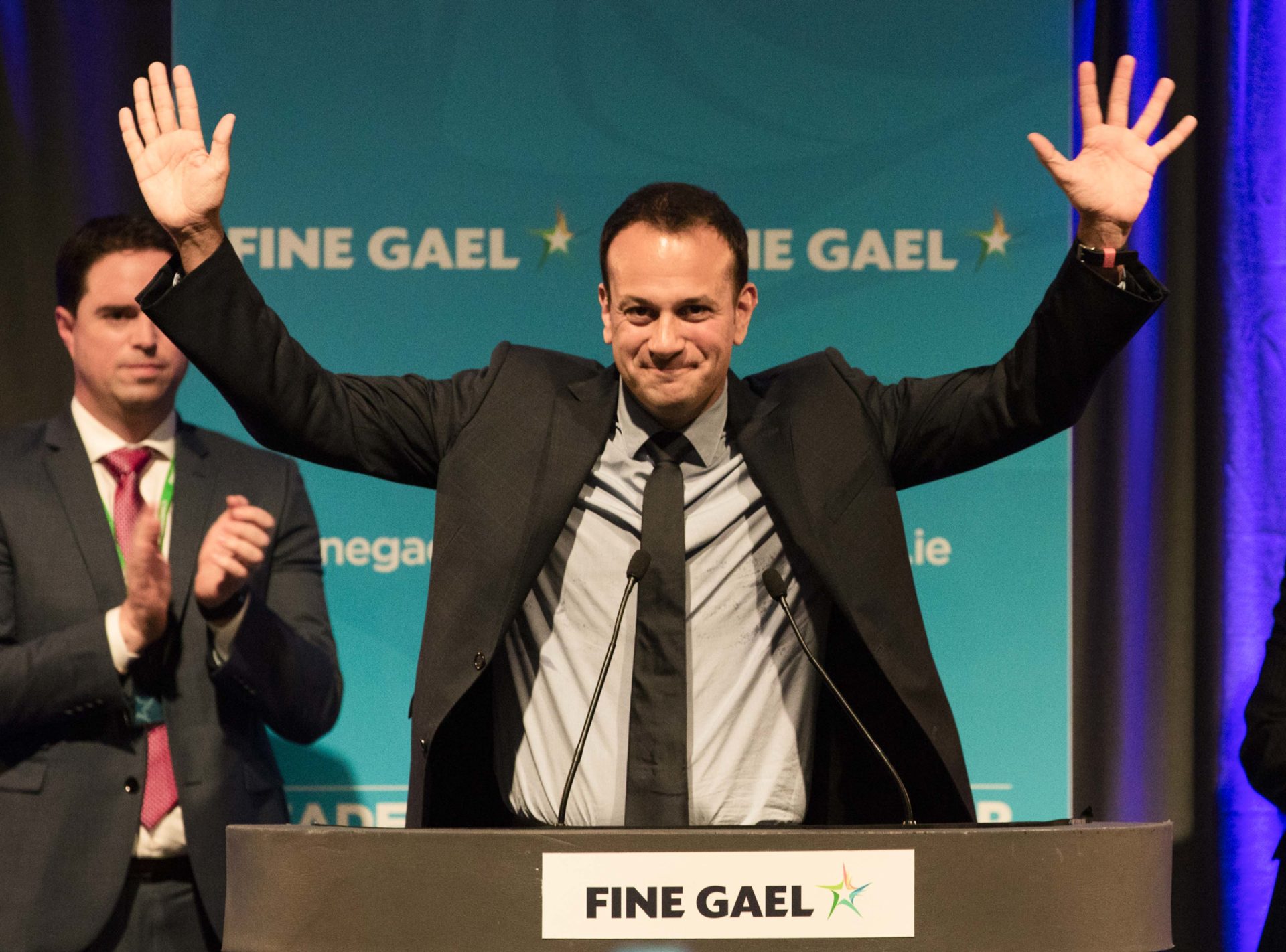 Leo Varadkar is elected leader of Fine Gael in 2017