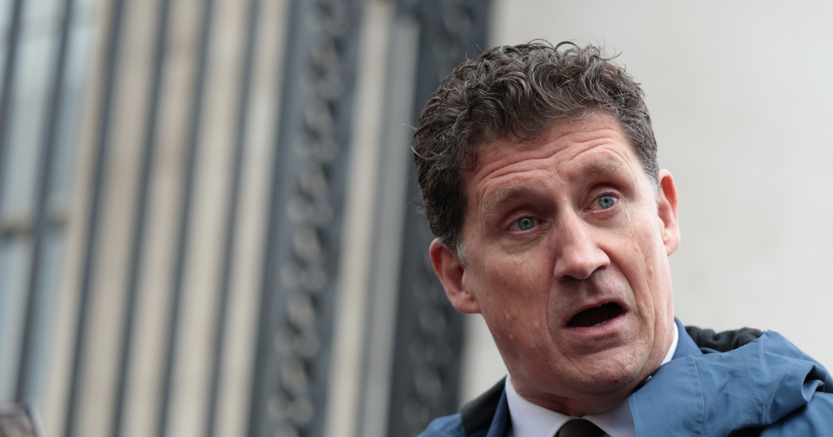 Green Party leader Eamon Ryan on his way into Cabinet