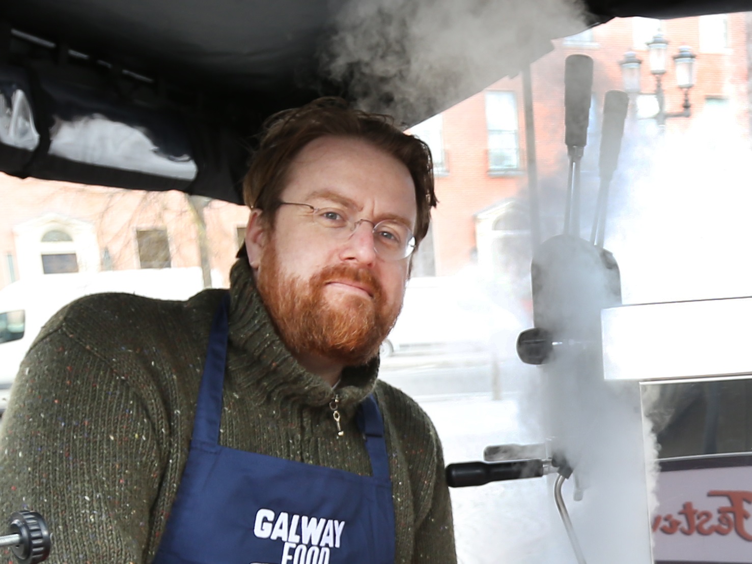 JP McMahon at the Dublin programme launch of the Galway Food Festival, 23-3-17.